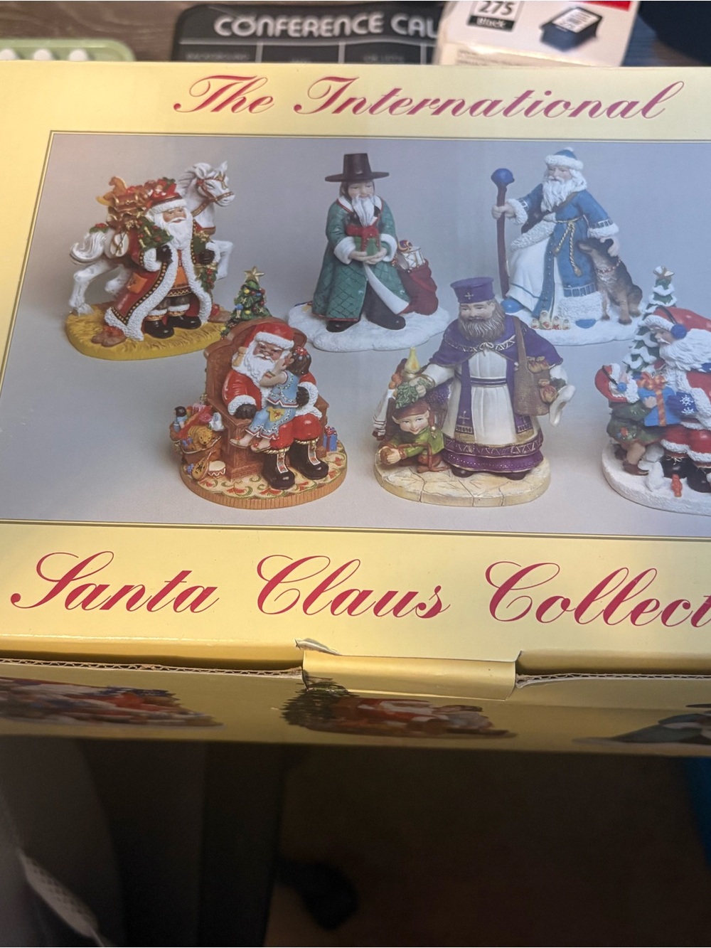 New in box International Santa Claus Collection Holiday Figurines - Multi-Color